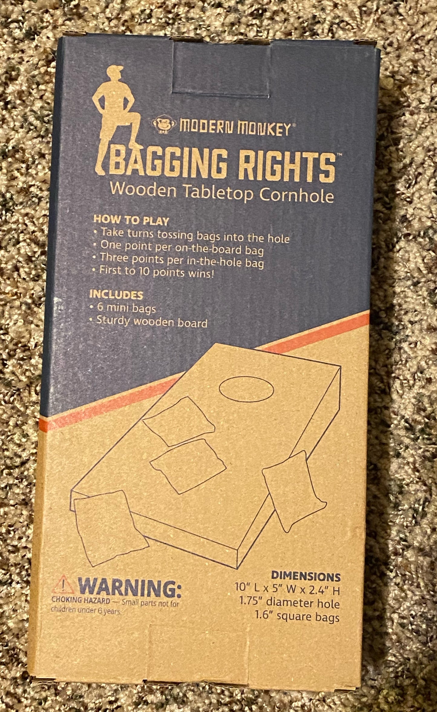 Toss Like a Boss Tabletop Cornhole Game