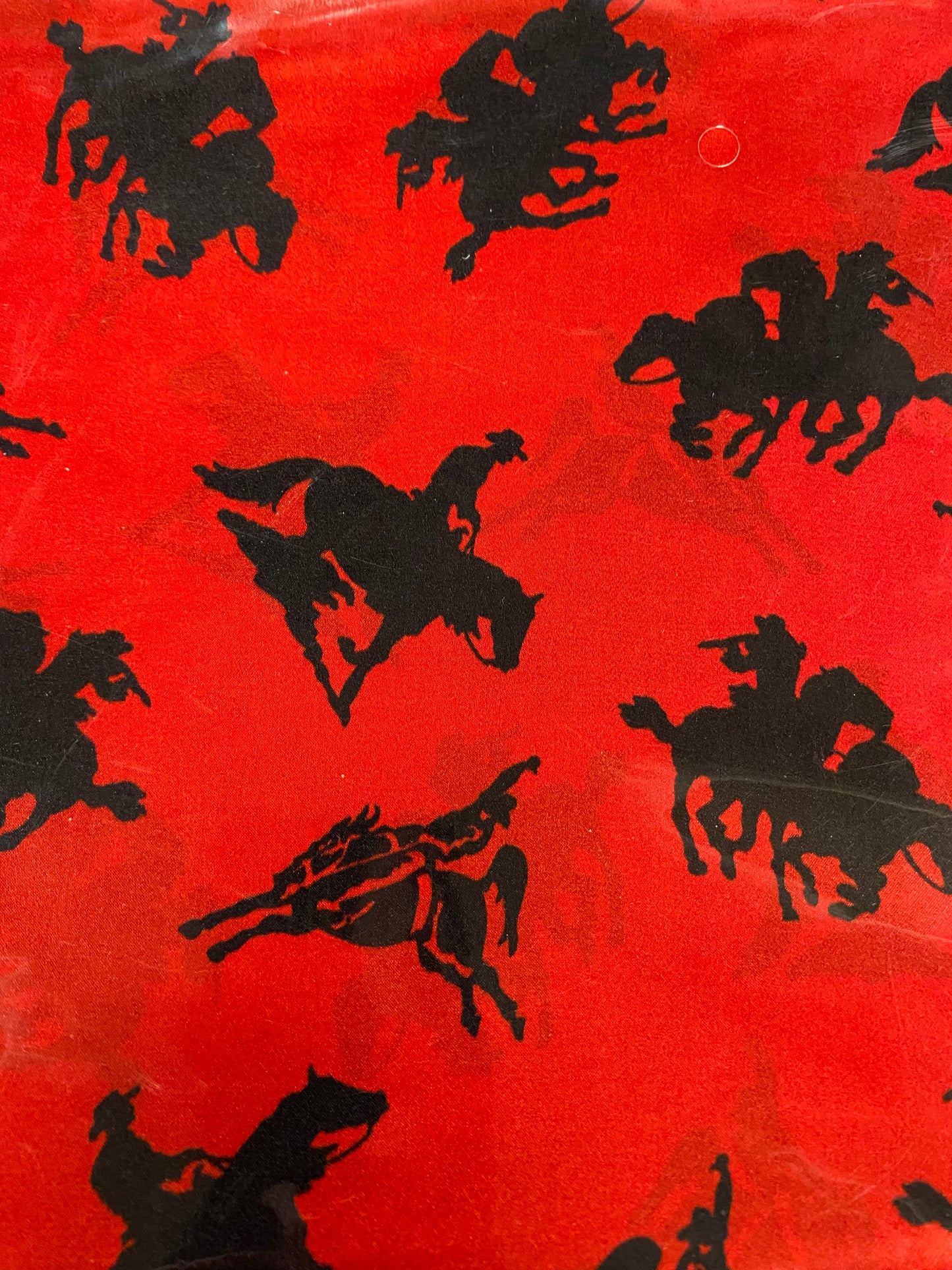Red/Blk Western Pattern Wild Rag