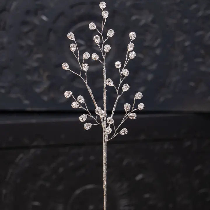 12" Silver Crystal Pick