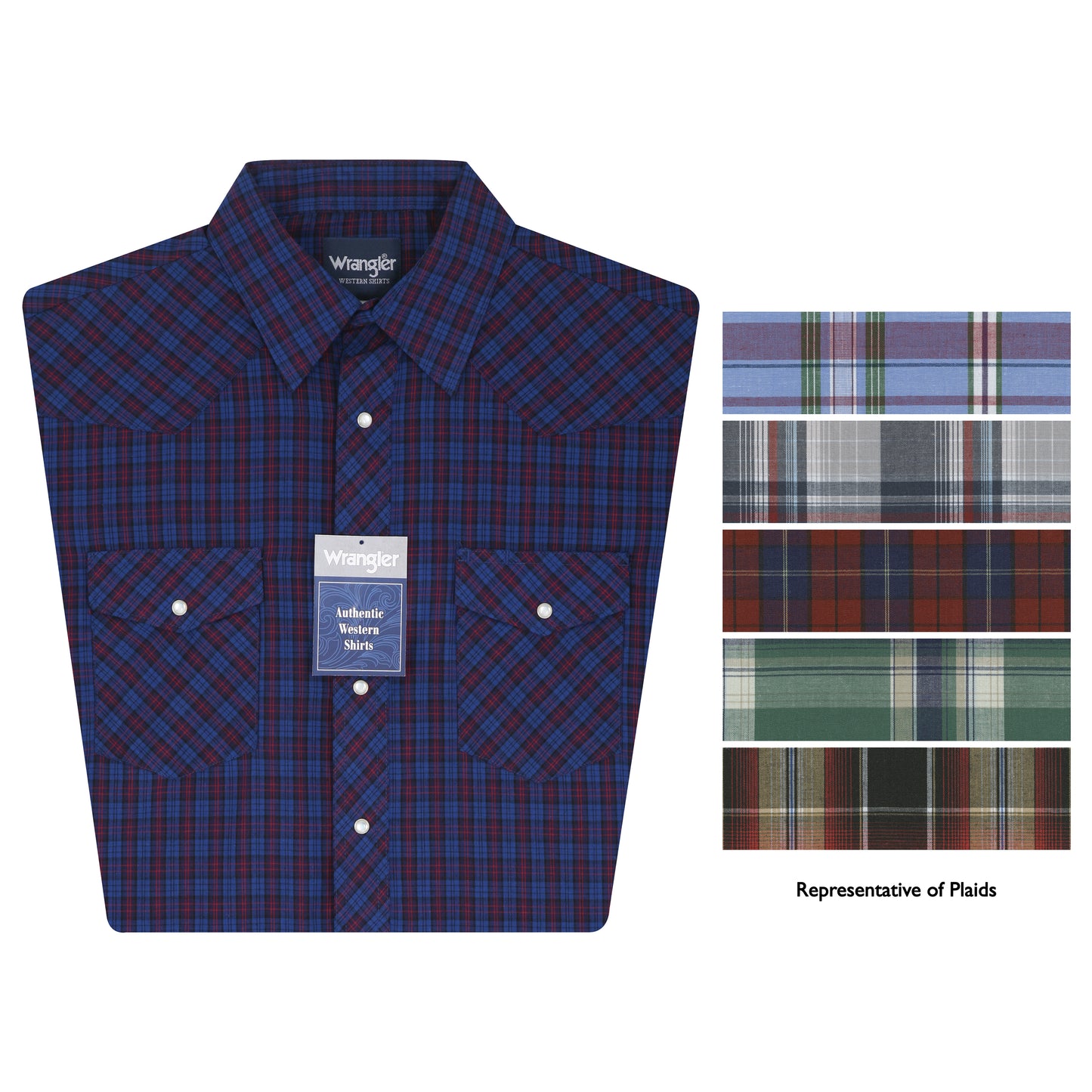 Mens Western S/S Snap Shirt Asst
