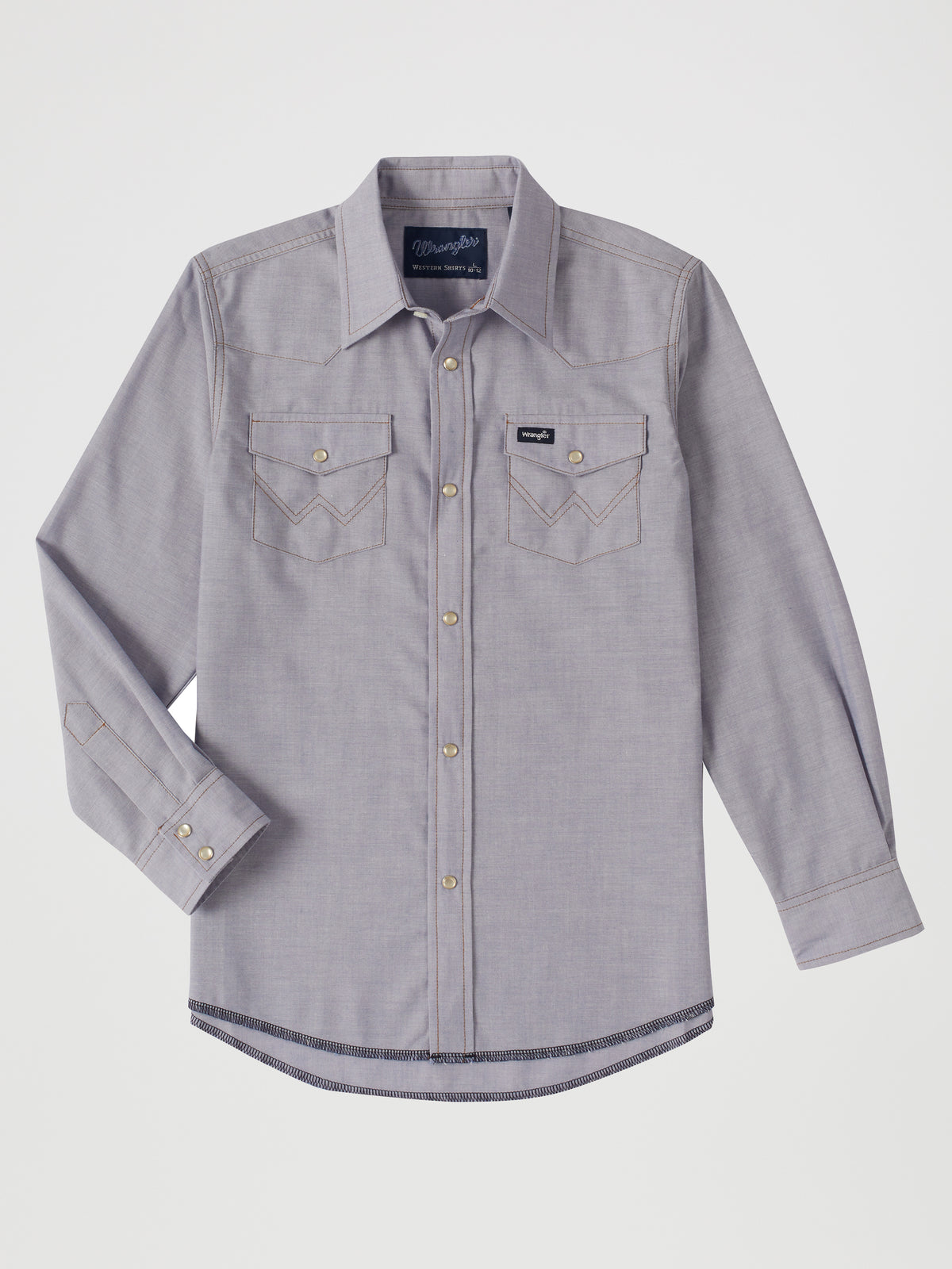 Boys Wrangler L/S Western Chambray Work Shirt