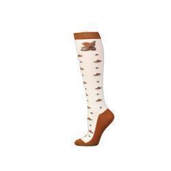 Cream OTC Sock with Cowboy Hats & Stars