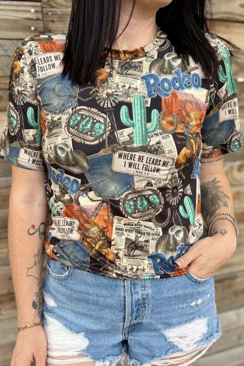 Retro Rodeo Nights Top