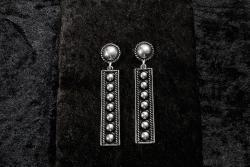 Silver Strike Silver Stud Bar Earrings