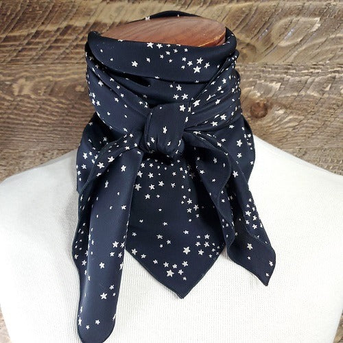 Navy with Ivory Stars Wild Rag