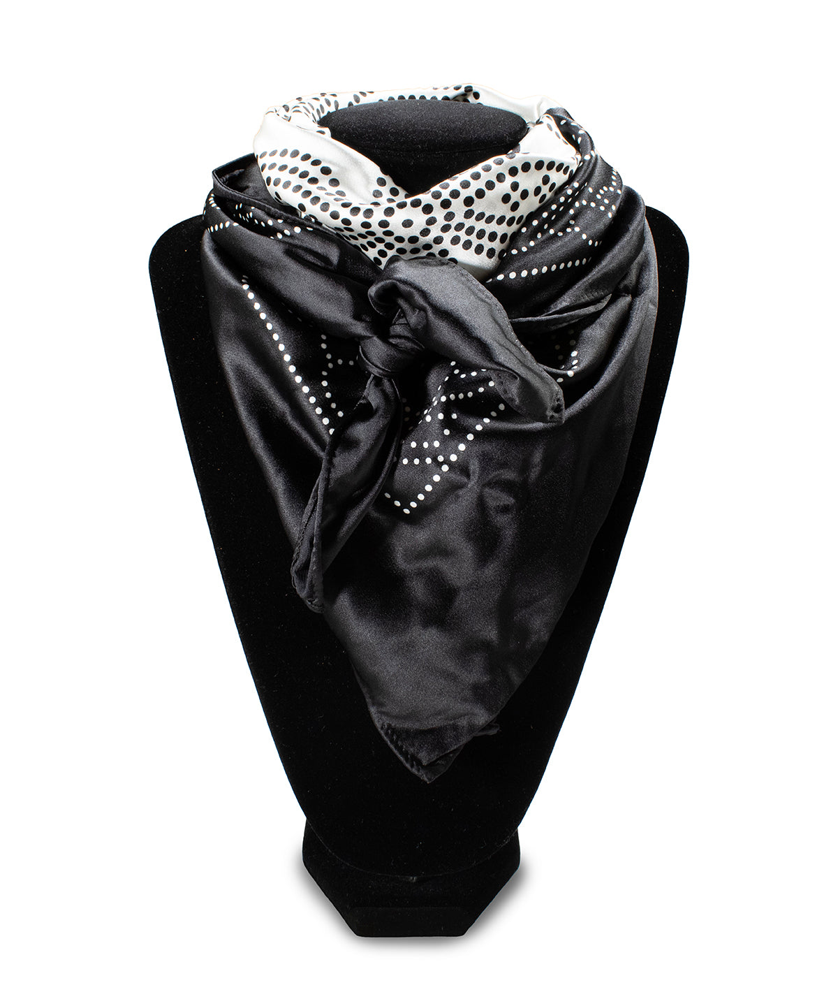Wild Rag Lace Flower and Vine Print Black and White