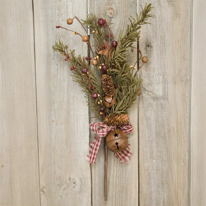 16" Rustic Holiday Pine Pick