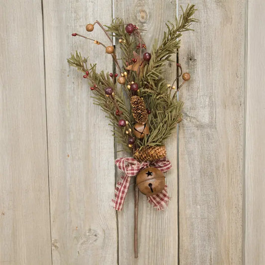 16" Rustic Holiday Pine Pick