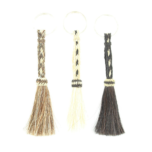 Braided Horsehair Tassel Keyring
