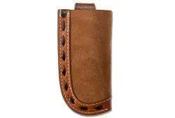 Vertical Roughout Buck Lace Knife Sheath