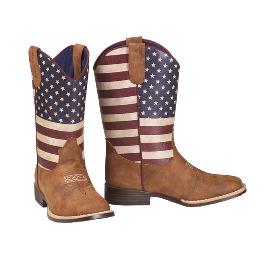 Kids Boot Jacob TN w/ Flag