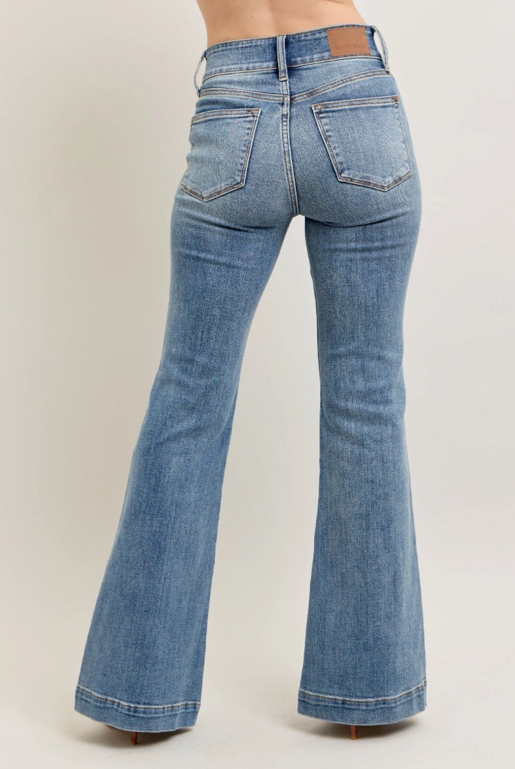 Judy Blue HW Trouser Flare Jean