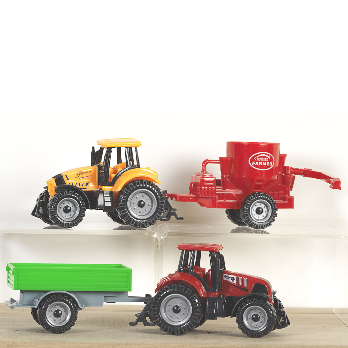 Big Time Barnyard Tractor Set w/trailers