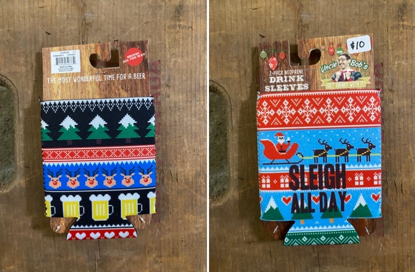 2pk Festive Neoprene Can Coozies