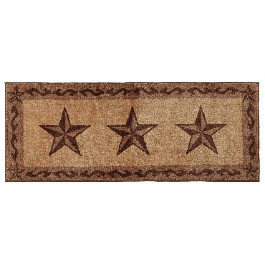3-Star w/scroll Motif Kitchen/Bath Rug