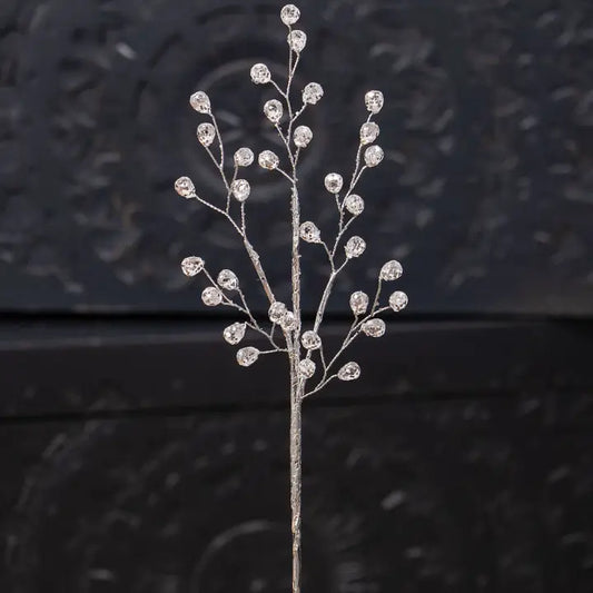 12" Silver Crystal Pick