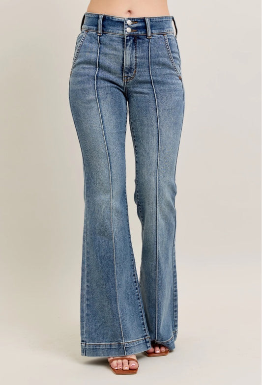 Judy Blue HW Trouser Flare Jean
