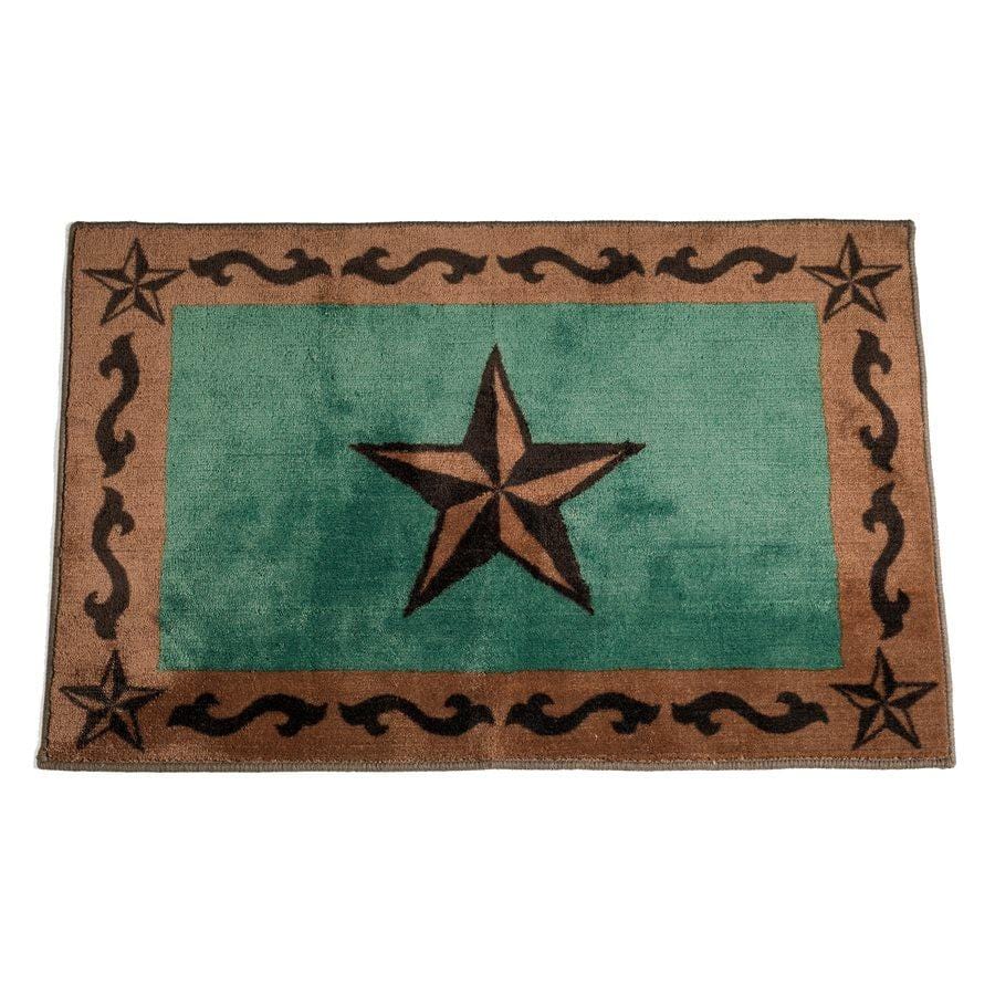 Star w/ Scroll Motif Kitchen/Bath Rug