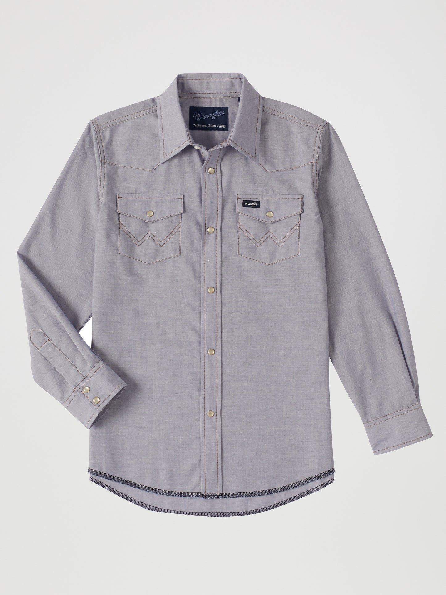 Boys Wrangler L/S Western Chambray Work Shirt