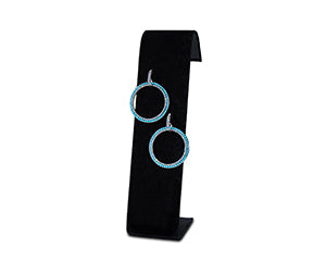 Blazin Roxx TQ Aurora Borealis Hoop Earrings