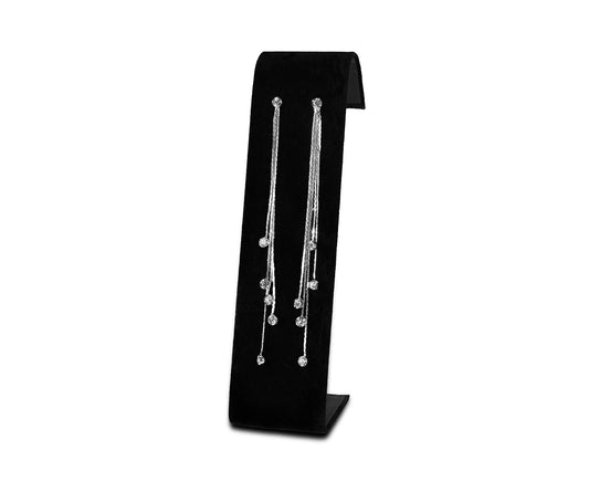 Blazin Roxx Silver Chains Multi Length Earrings
