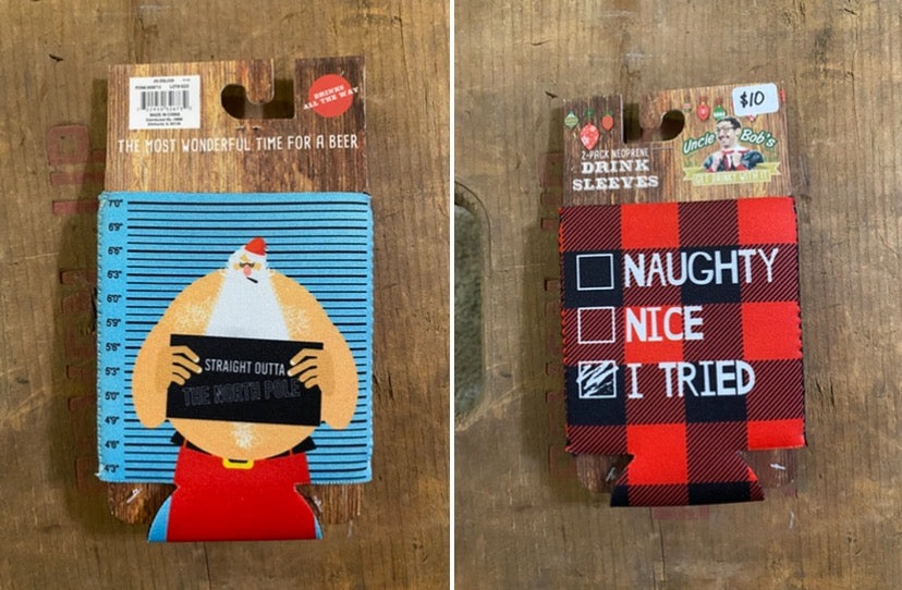 2pk Festive Neoprene Can Coozies