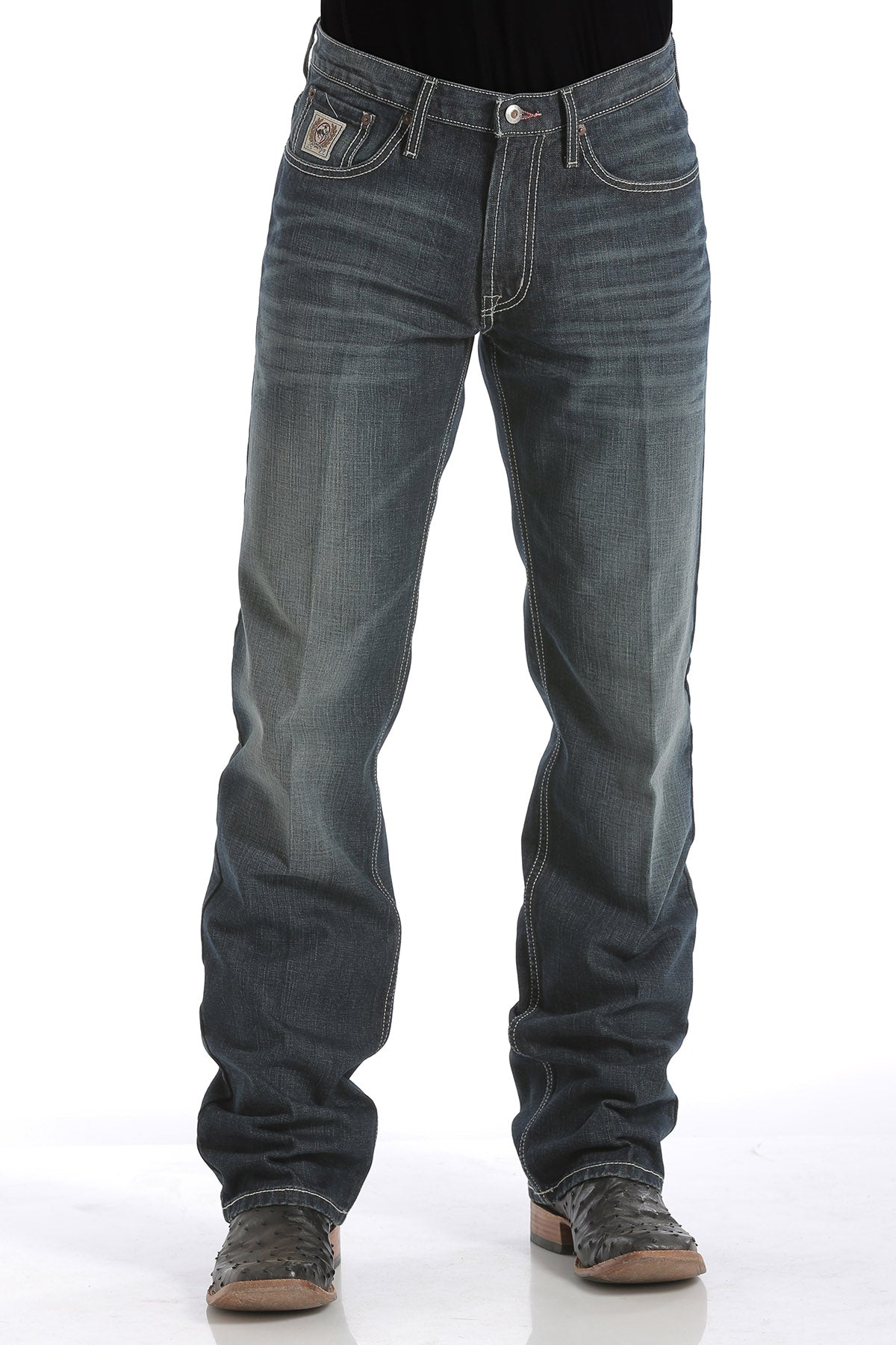 White Label Dark Stone Distressed Men’s Jean