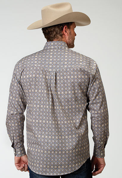 Mens L/S Western Foulard Shirt