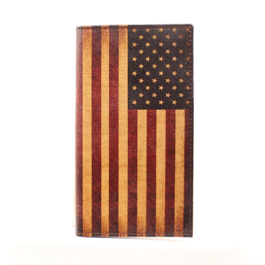 Nocona Rodeo Wallet  Red/White/Blue Flag