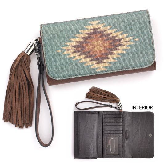 “Zapotec” Style Blazin Roxx Flap Wallet