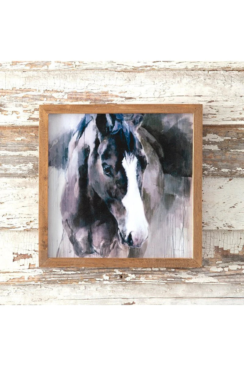 14X14 Farm Horse Wall Art