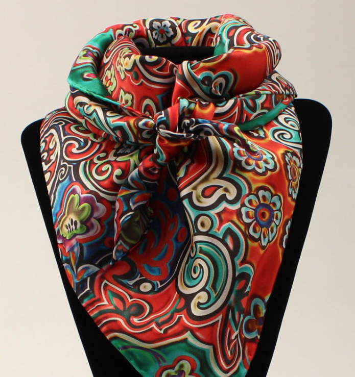 33" Bright Floral Wild Rag