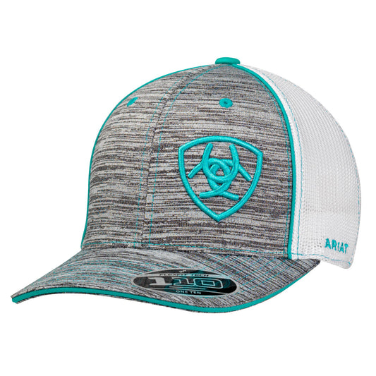 Ariat Heather Gray Cap with Turquoise color