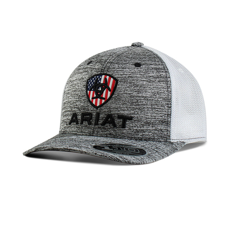 Ariat Gray USA Patch Cap