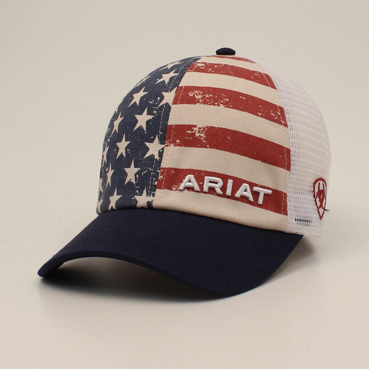 Ladies Distressed Flag Ponytail Cap