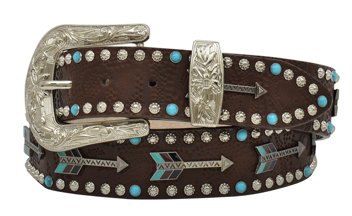 Women's Angel Ranch Arrow & Turquoise Belt