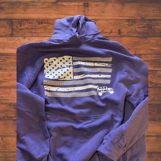 Wilderness Jeep/Flag Hoodie