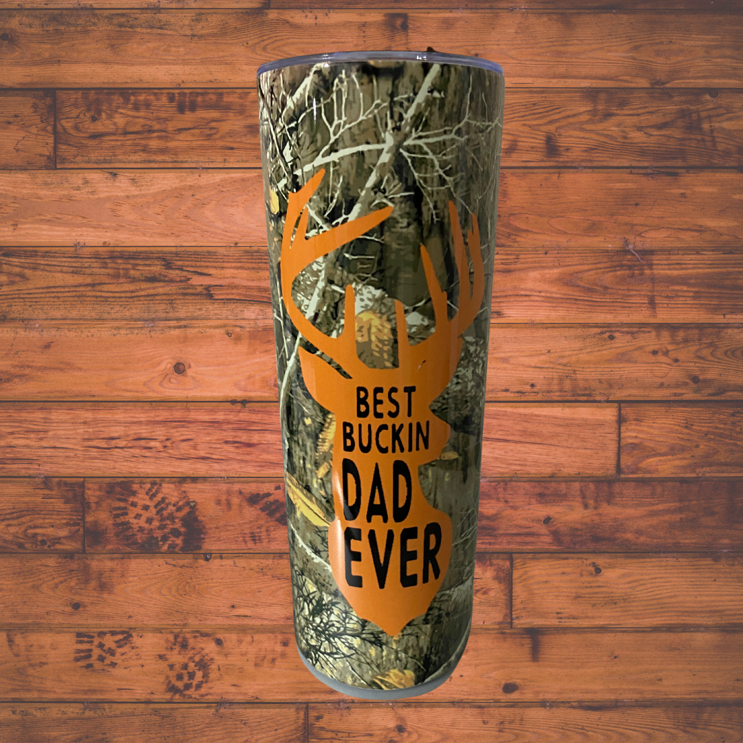 Best Buckin Dad Tumbler 20oz.